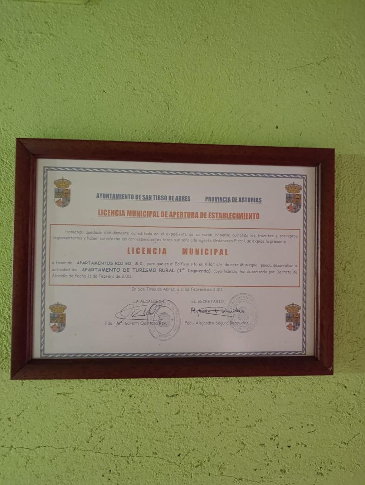 Apartamentos Rio Eo San Tirso de Abres Eksteriør billede